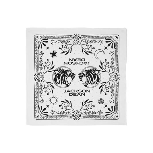 Tiger Bandana - White
